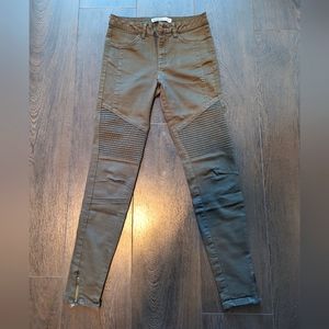 EUC Zara moto ankle zip pants